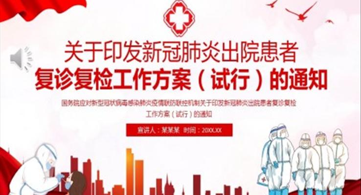 新冠肺炎出院患者复诊复检工作方案(试行)的通知PPT