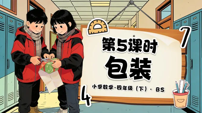 第三單元 第5課時 包裝（教學課件）四年級數(shù)學下冊北師大PPT課件（教案+分層作業(yè)+學習任務(wù)單）