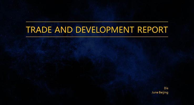 银河背景商务ppt黄黑模板