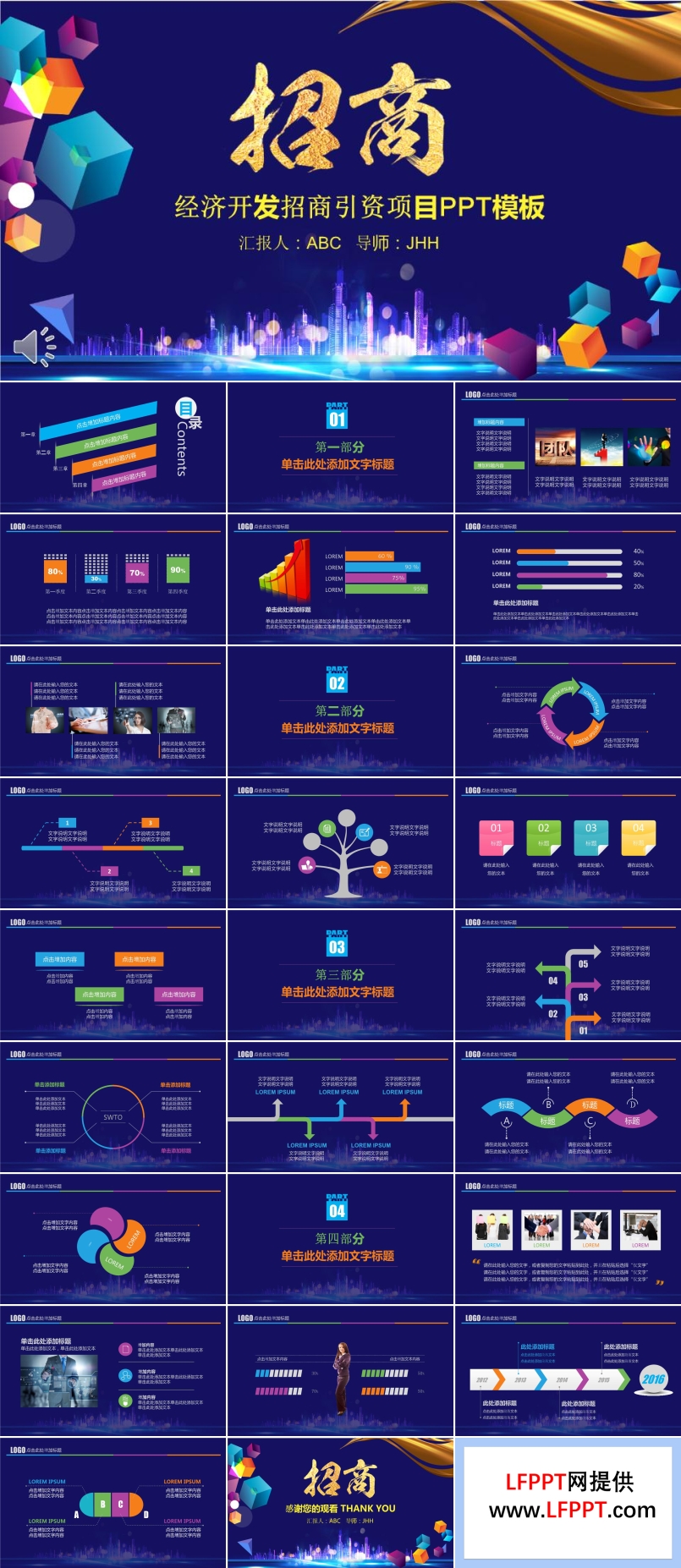 經(jīng)濟開發(fā)招商引資項目PPT模板