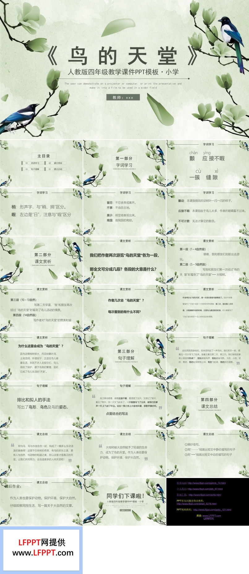 人教版鸟的天堂PPT课件