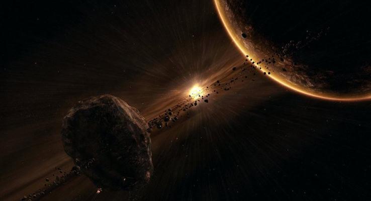 星体爆炸的瞬间PPT背景图片