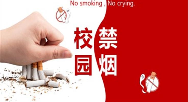 校园禁烟主题班会ppt免费