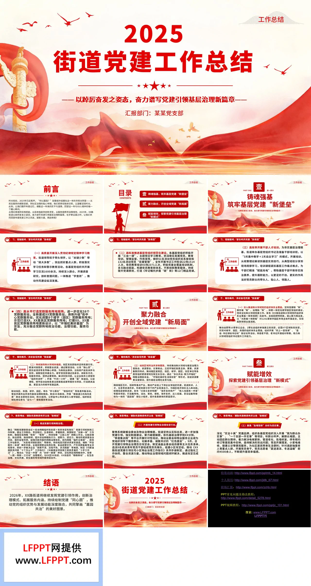2025年黨建工作總結(jié)匯報(bào)PPT含講稿