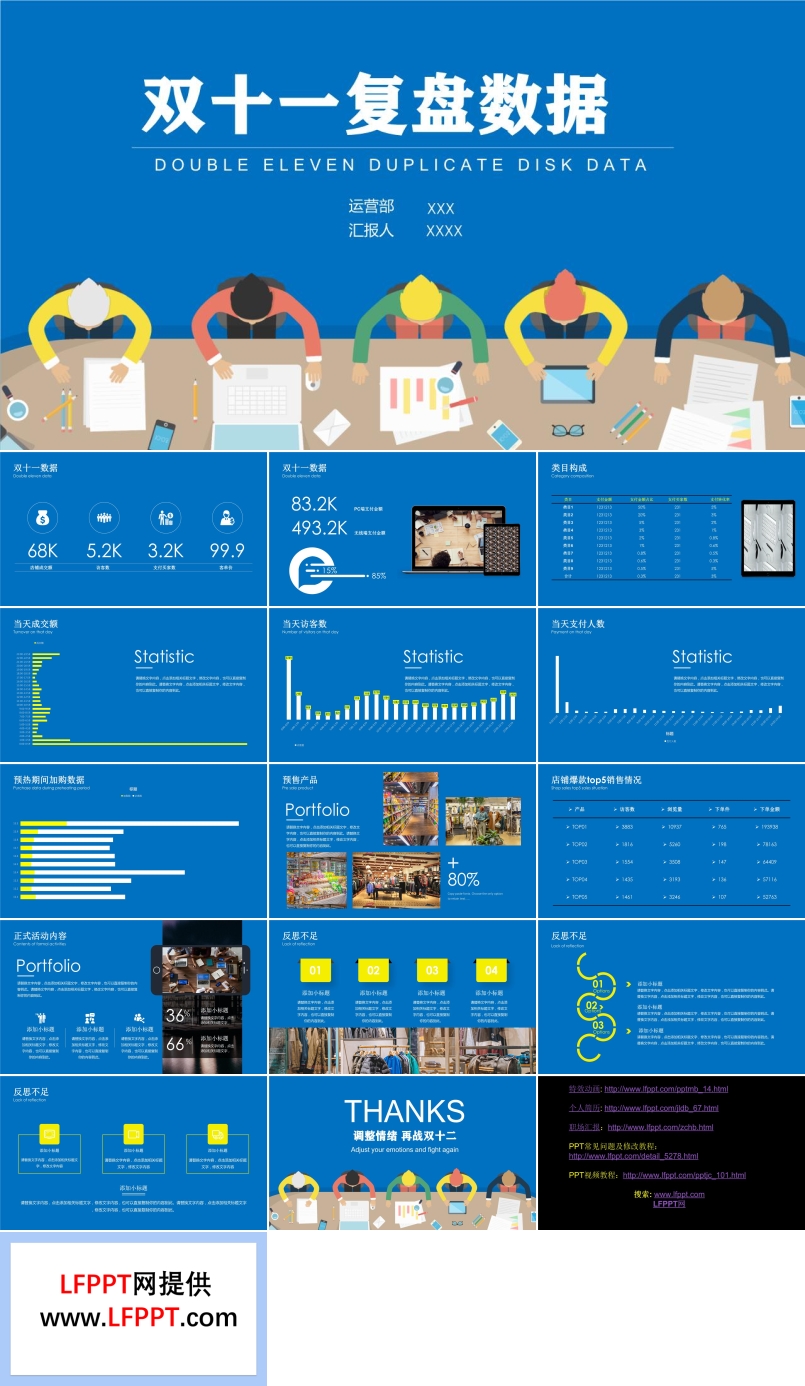 雙十一復(fù)盤(pán)數(shù)據(jù)分析PPT