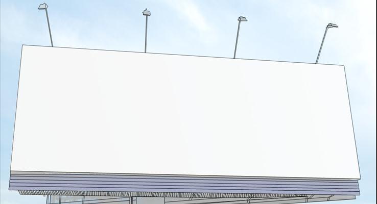 线条动画之广告牌PPT模板