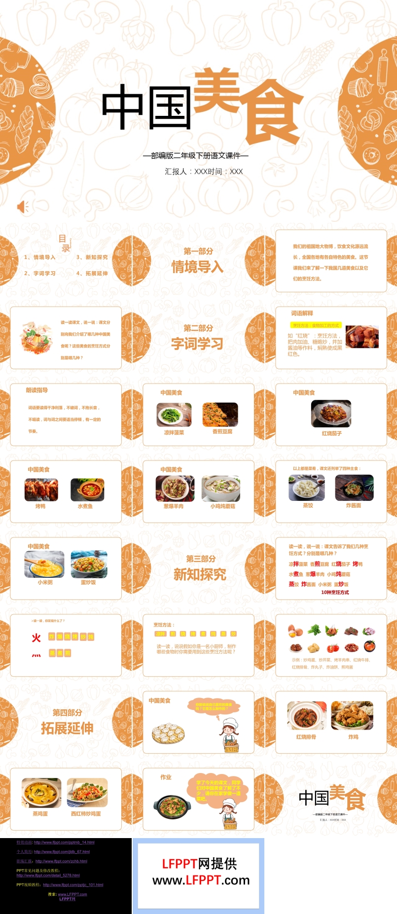 中国美食PPT课件