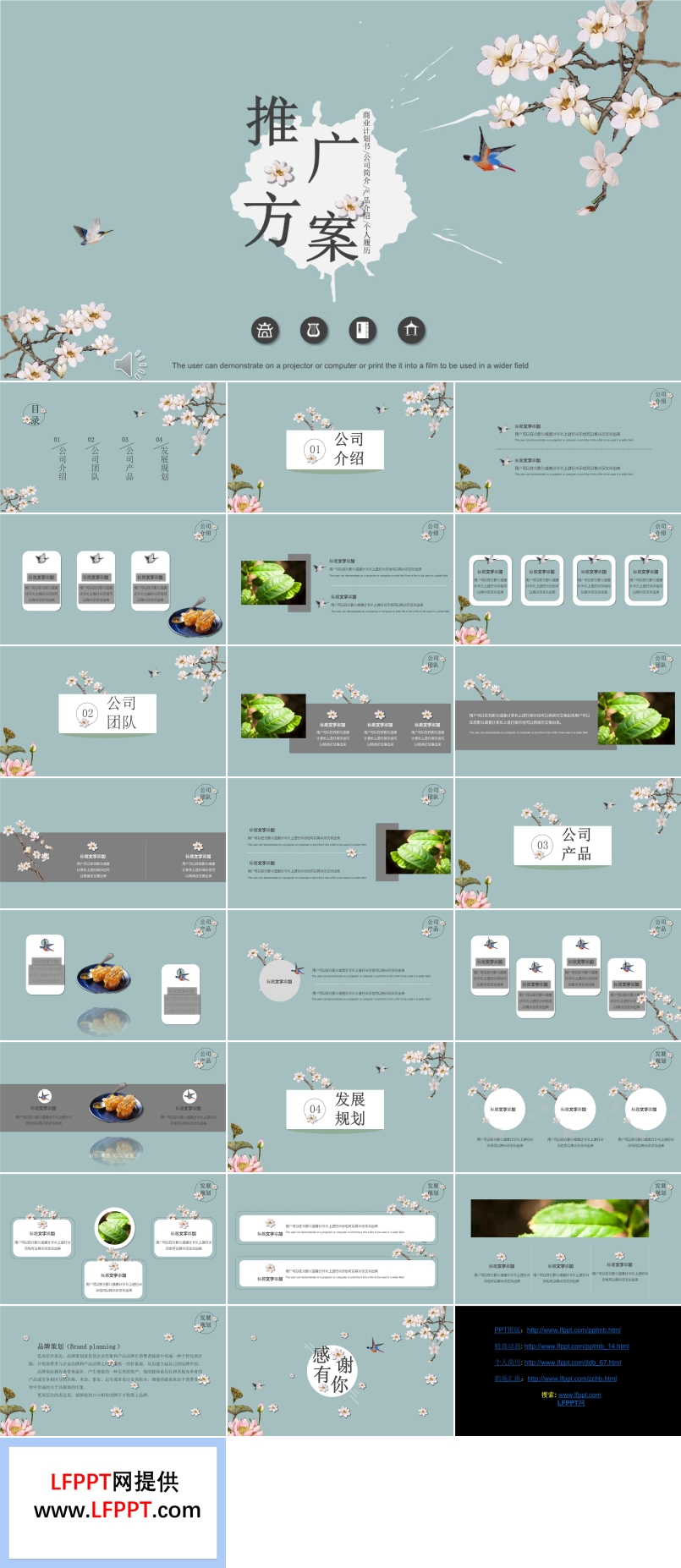 中国风推广方案PPT模板