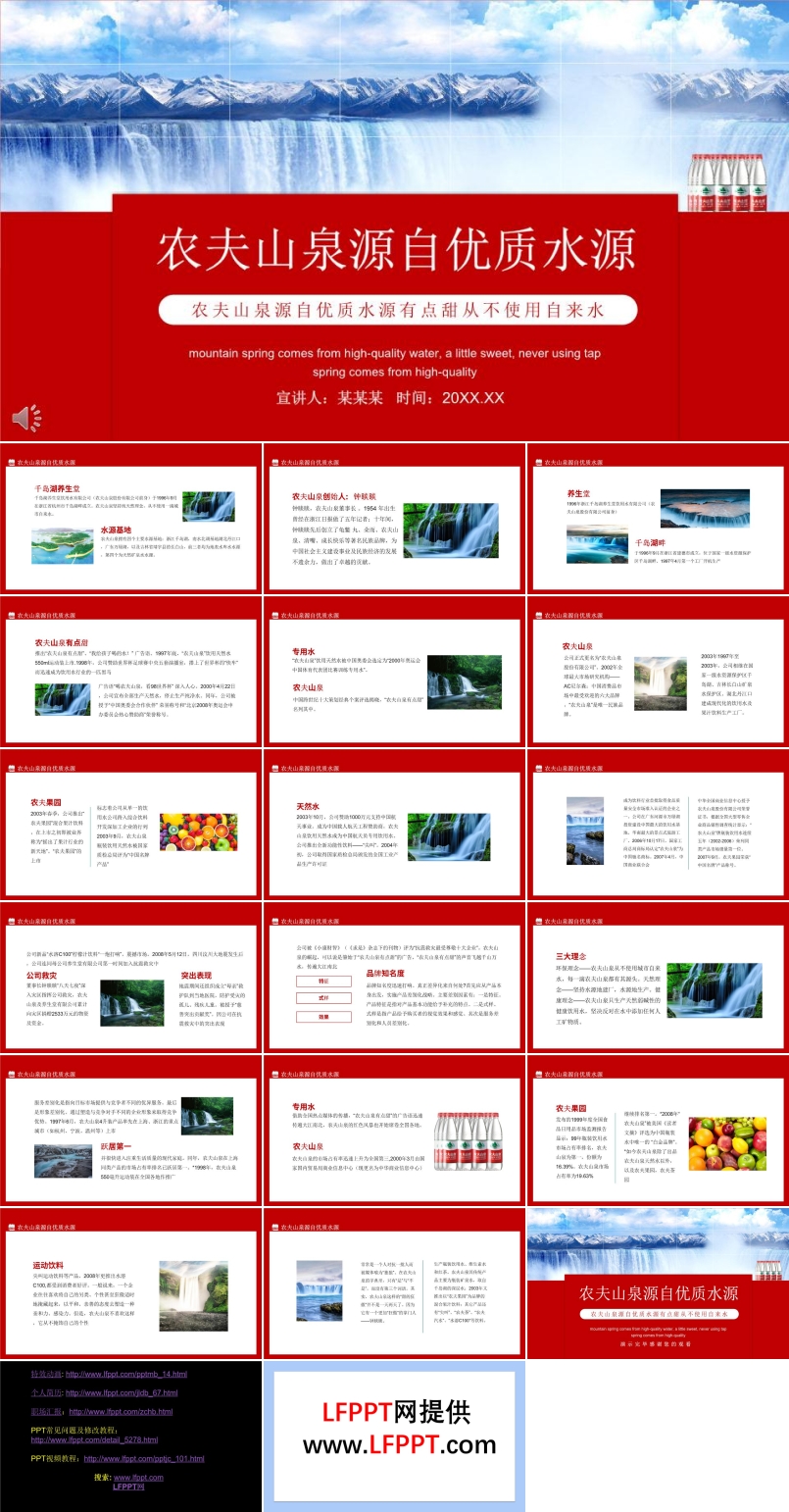 農(nóng)夫山泉ppt介紹