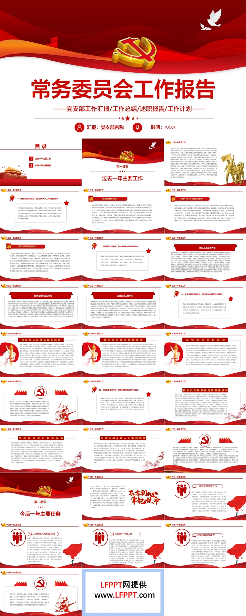 常務(wù)委員會工作報告PPT