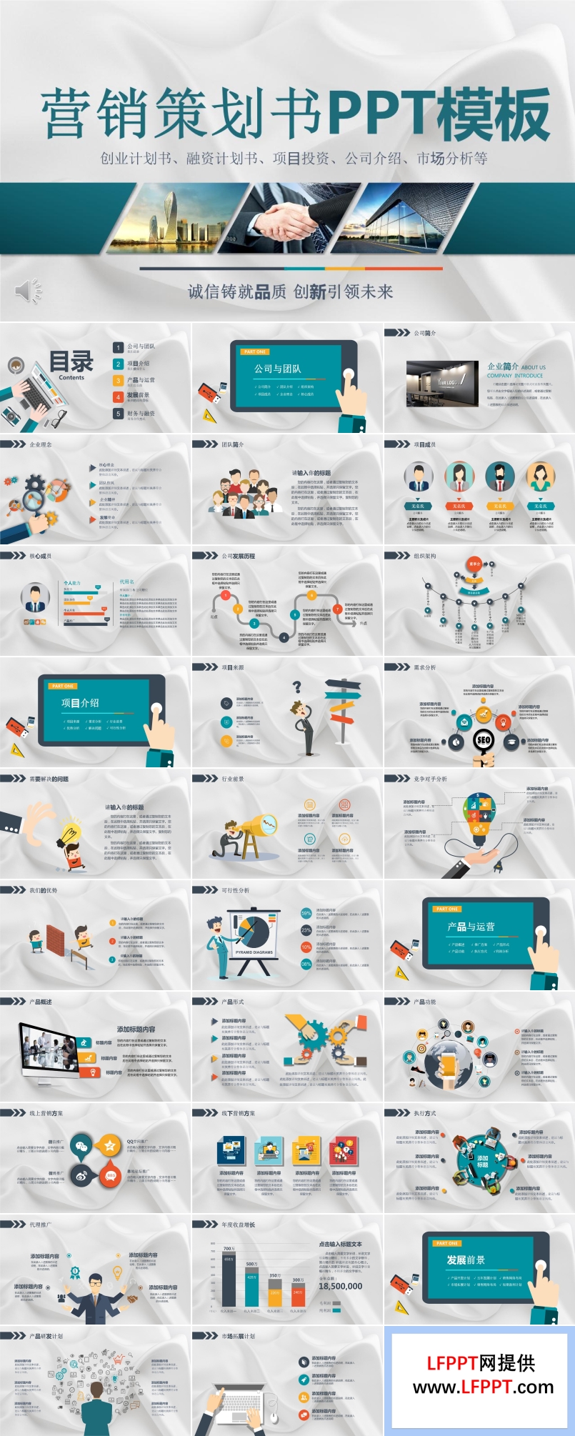 商务营销策划书PPT模板