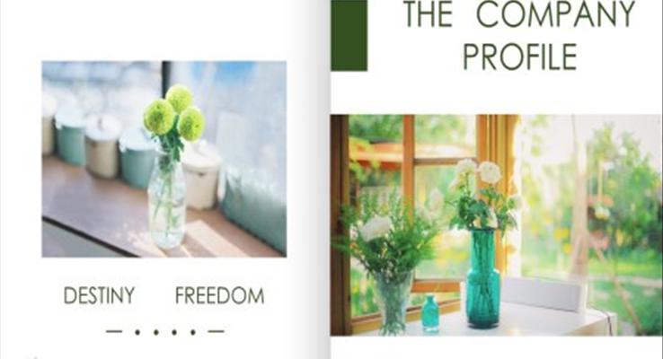 小清新风格ppt模板