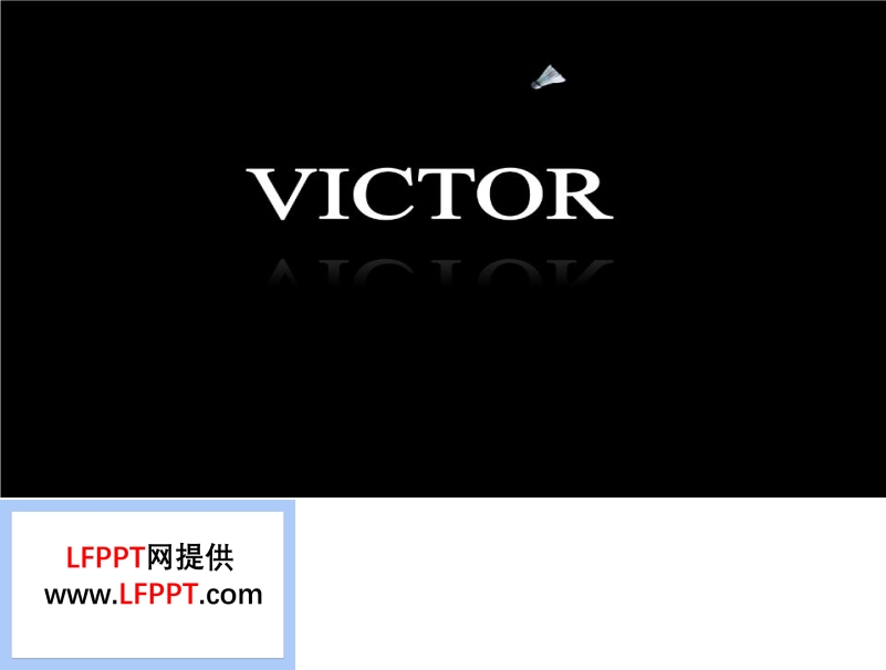 羽毛球俱乐部开场动画PPT模板