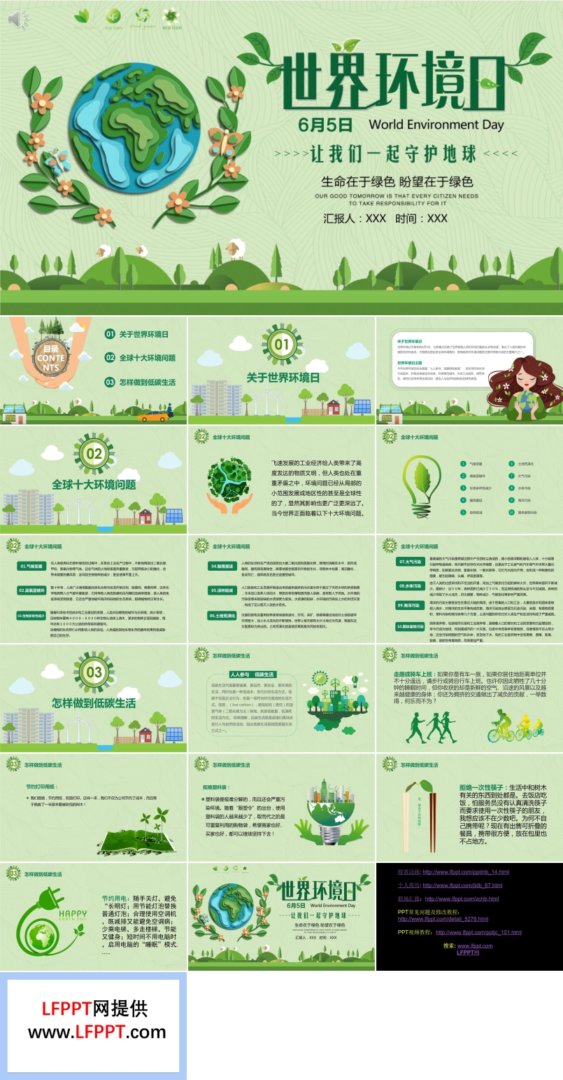 世界环境保护日ppt
