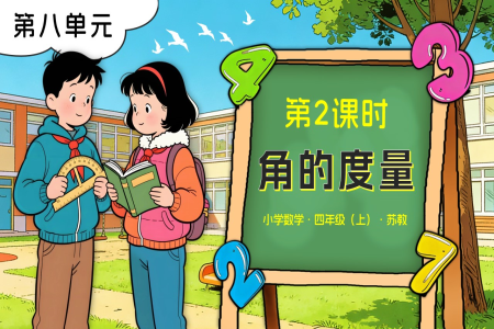 第八单元 第2课时 角的度量苏教小学数学四年级上PPT课件(含教案+分层作业+学习任务单)