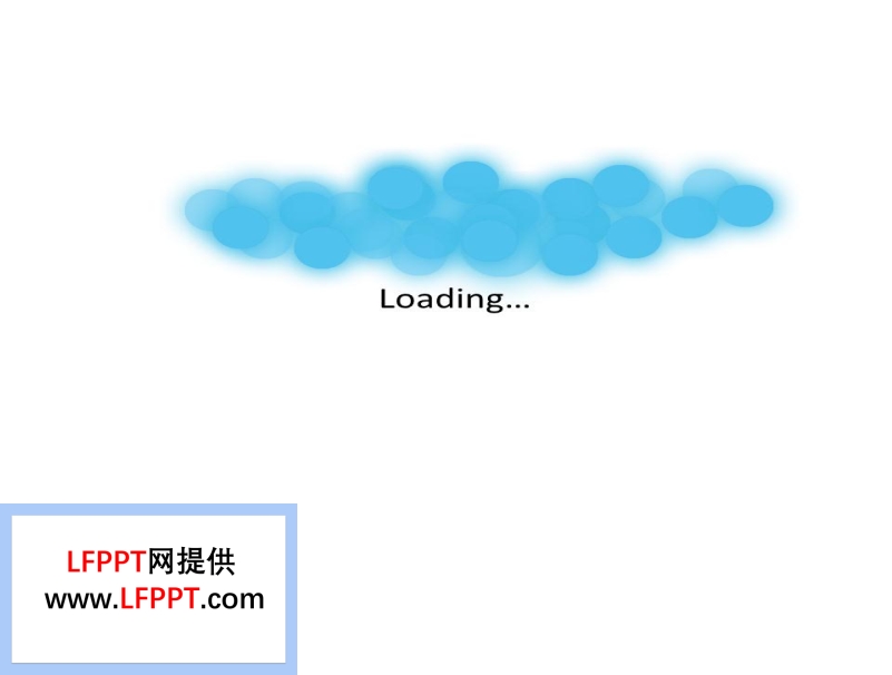 IOS风格圆点加载动画开场PPT模板