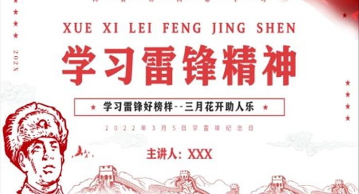 向雷锋同志学习PPT