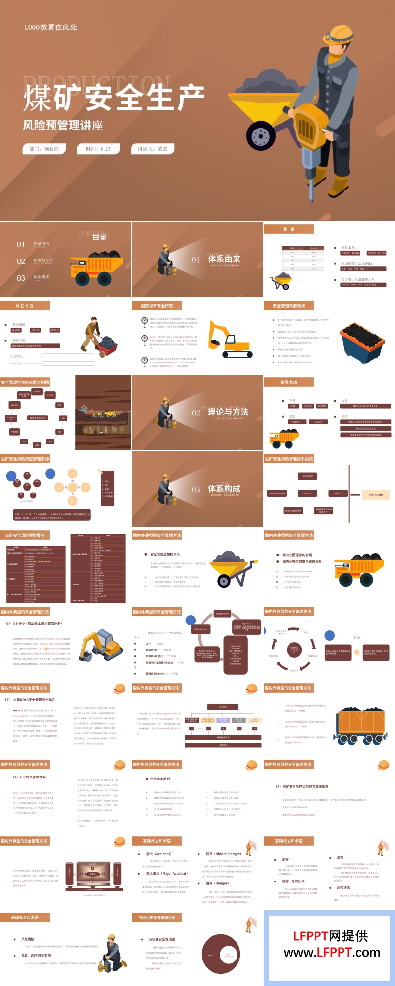 煤礦安全生產(chǎn)PPT模板
