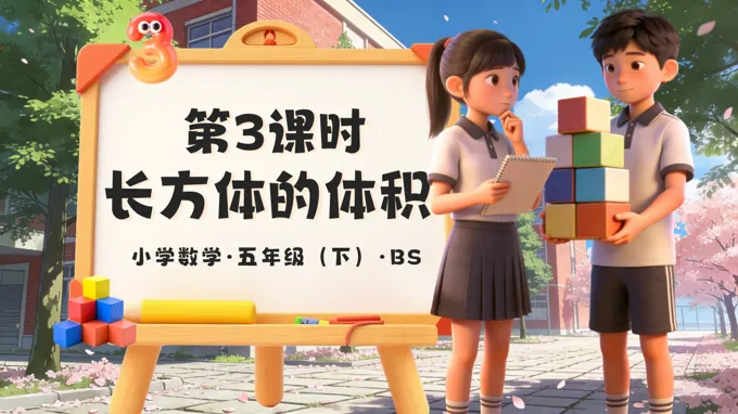 第四單元 第3課時 長方體的體積（教學課件）五年級數(shù)學下冊北師大ppt課件（教案+學習任務(wù)單+分層作業(yè)）