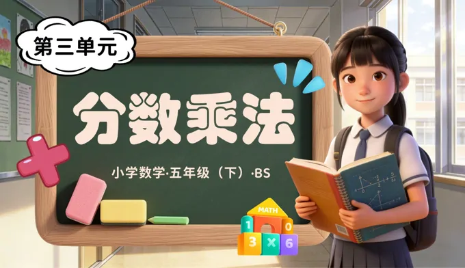 第三單元 分?jǐn)?shù)乘法（復(fù)習(xí)課件）五年級(jí)數(shù)學(xué)下冊北師大ppt課件（知識(shí)清單+單元檢測卷）