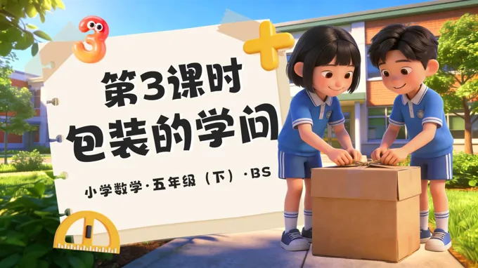 第七單元 數(shù)學(xué)好玩第3課時(shí) 包裝的學(xué)問 五年級(jí)數(shù)學(xué)下冊北師大ppt課件（教案+分層作業(yè)+學(xué)習(xí)任務(wù)單）