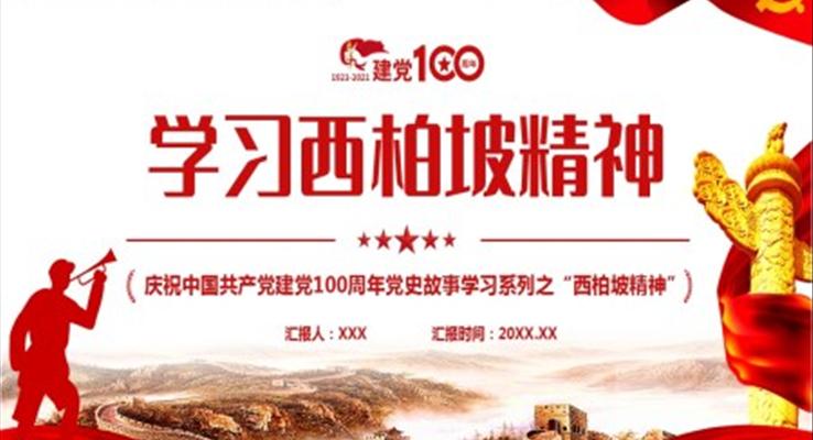 学习西柏坡精神PPT
