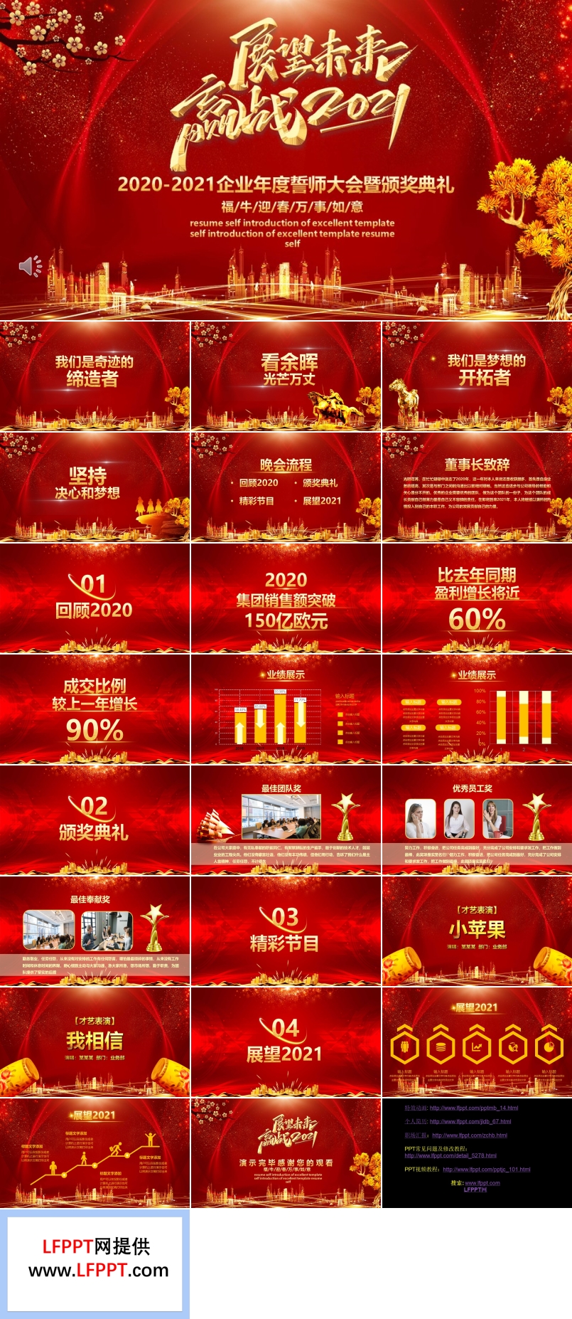 2021企業(yè)年度誓師大會(huì)暨頒獎(jiǎng)典禮PPT模板