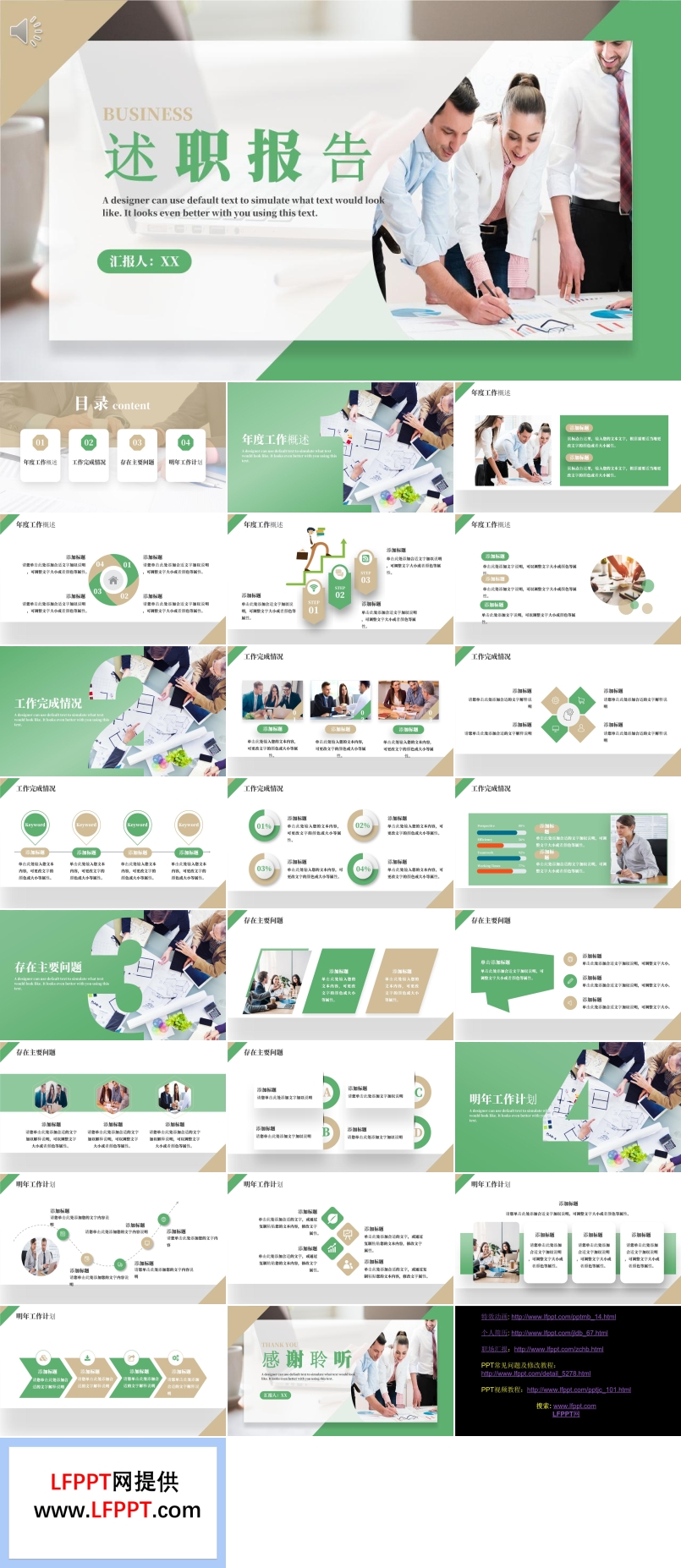 述职报告2021年最新PPT