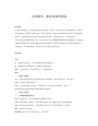 大班数学:数积木课件教案