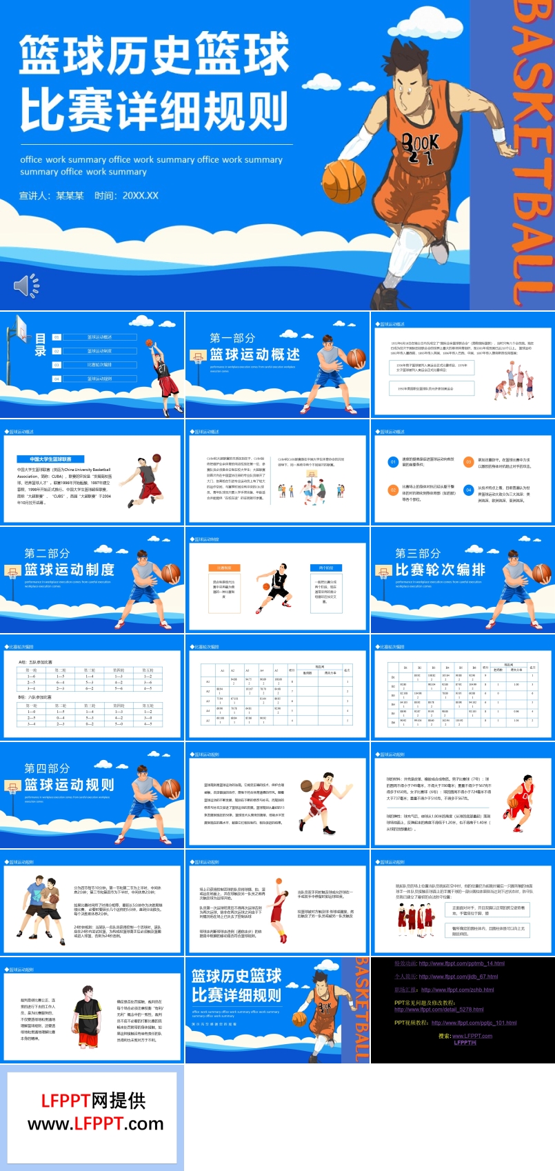 篮球历史与篮球比赛规则课件PPT