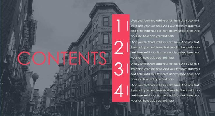 简约欧美风格工作汇报PPT模板