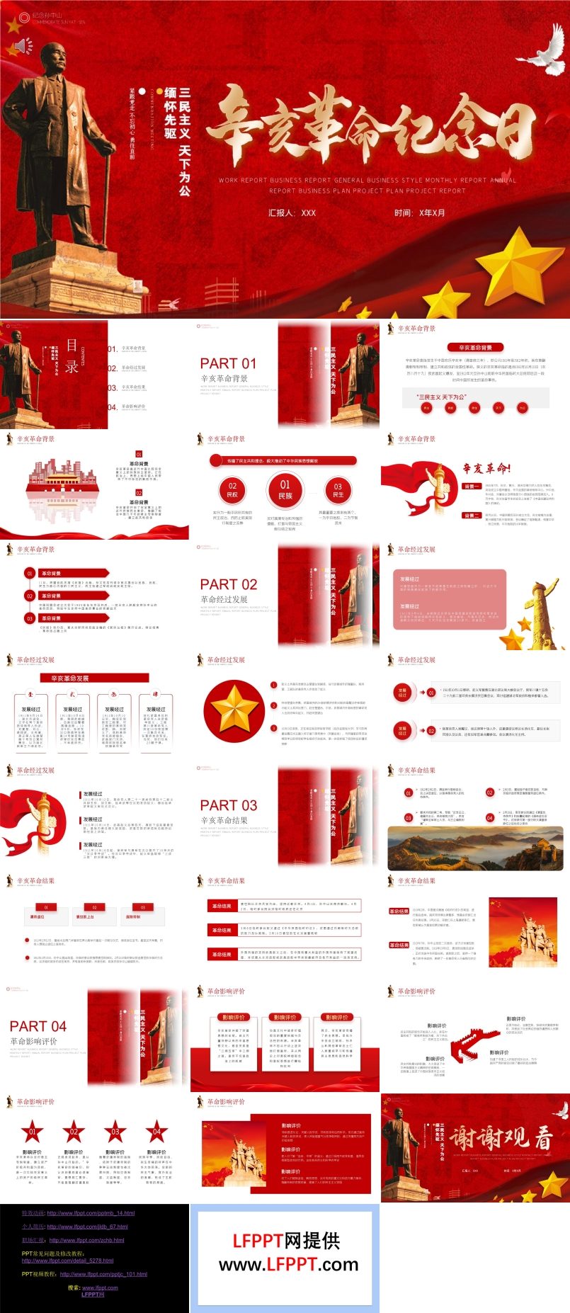 纪念辛亥革命ppt素材