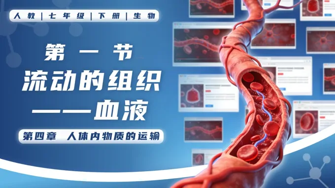 4.4.1 流動(dòng)的組織——血液七年級(jí)生物下冊(cè)第四單元PPT課件（教案+導(dǎo)學(xué)案+分層作業(yè)）