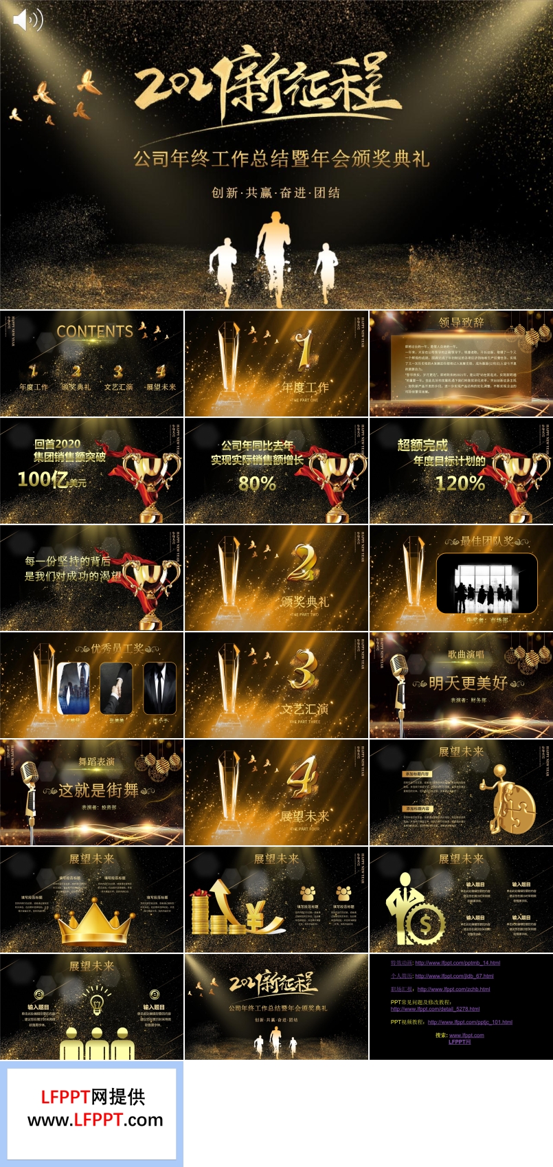 2021年会颁奖典礼ppt模板