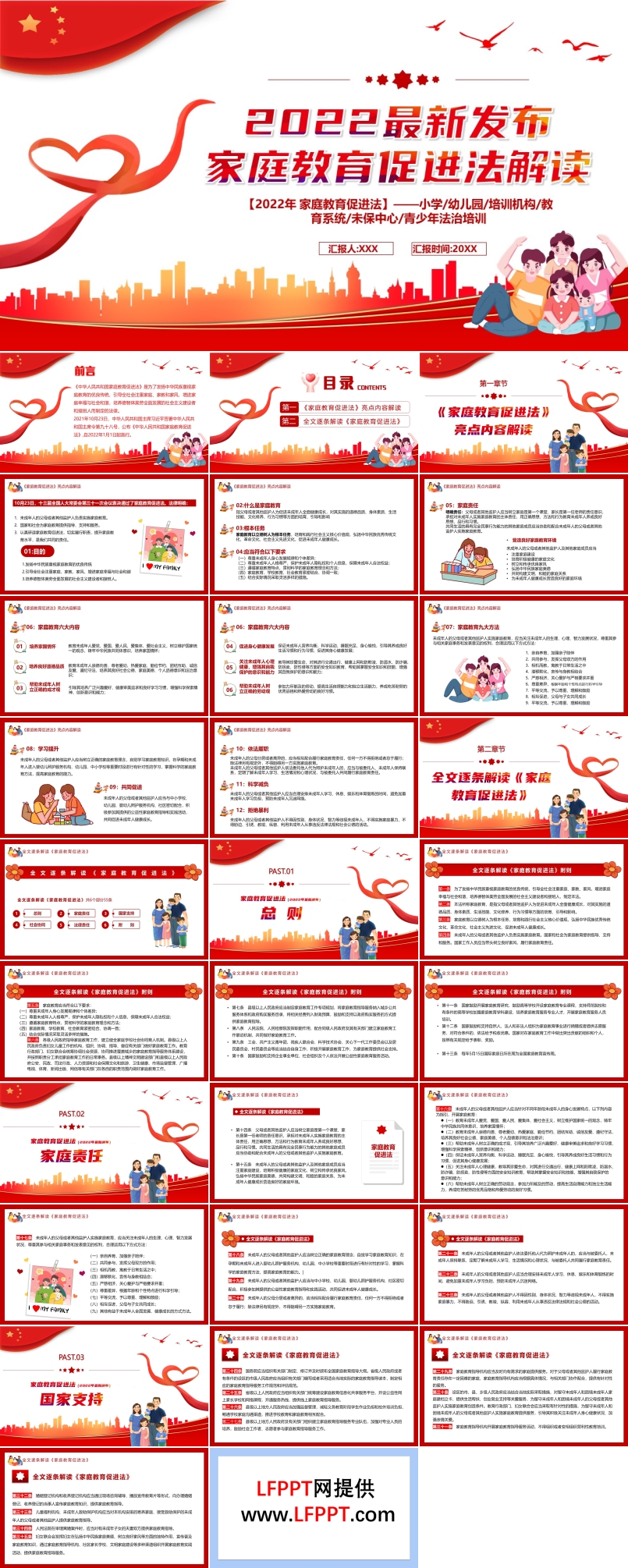 家庭教育促进法解读PPT