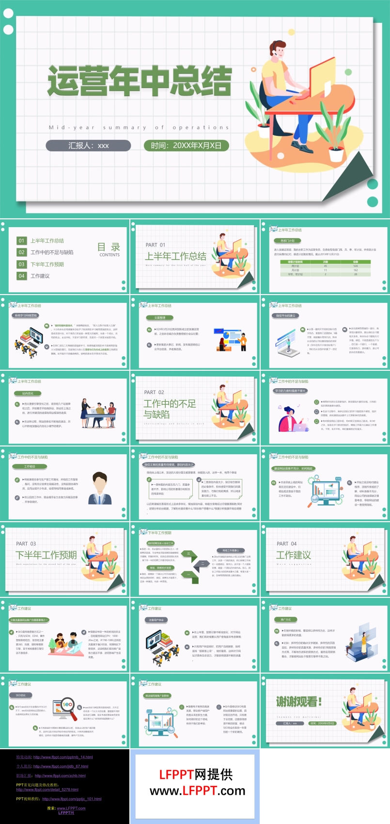 運營年中總結(jié)PPT模板
