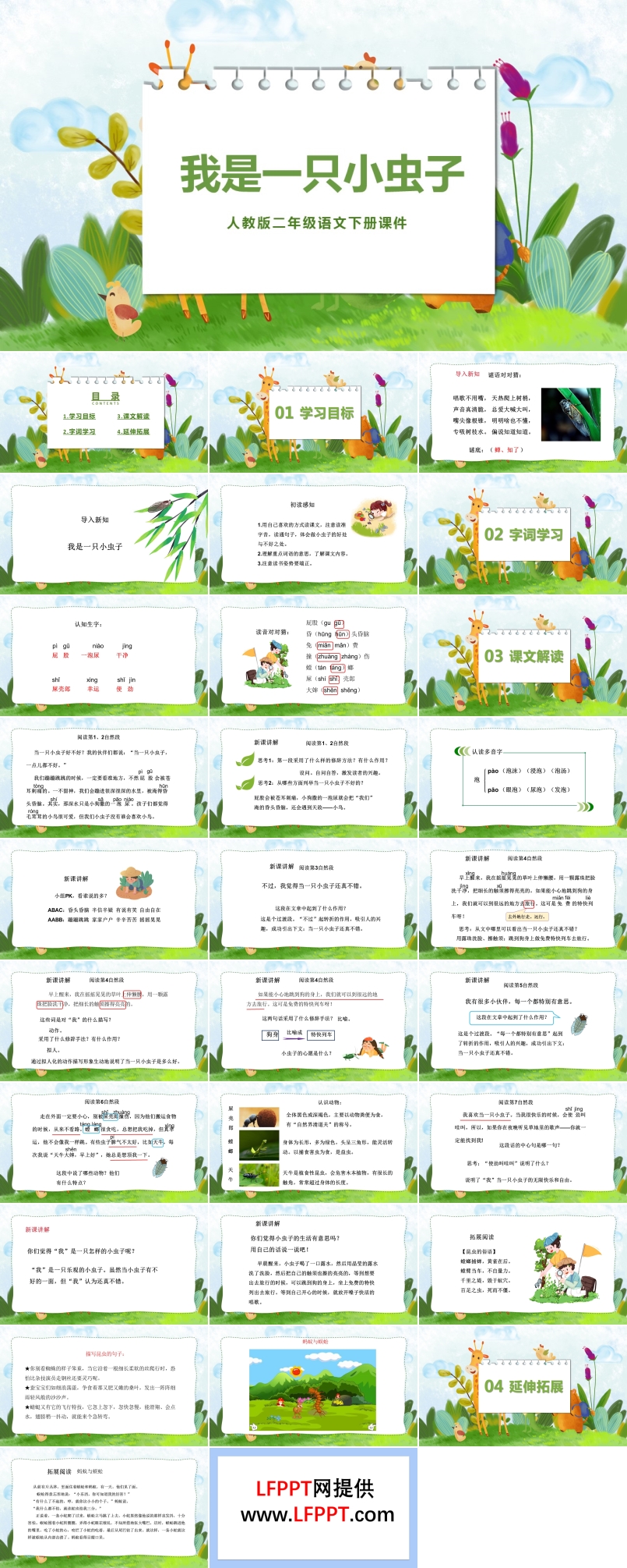 人教部编版我是一只小虫子PPT课件