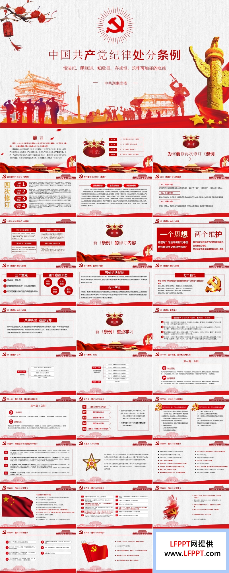 中國共產(chǎn)黨紀(jì)律處分條例PPT模板