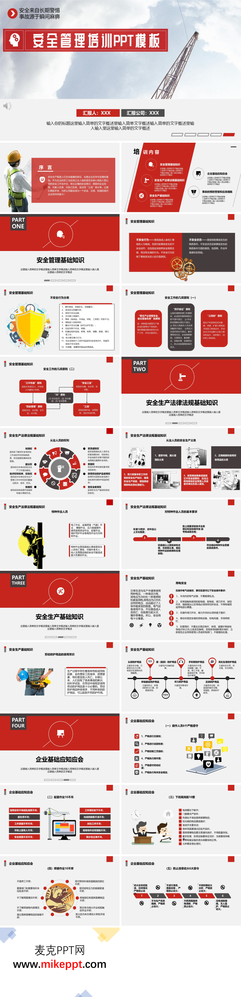 安全生产管理培训PPT模板