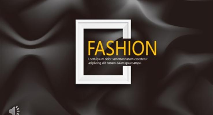 黑白极简ppt模板