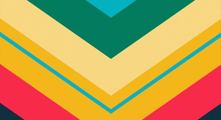 多彩三角形创意开场动画PPT模板