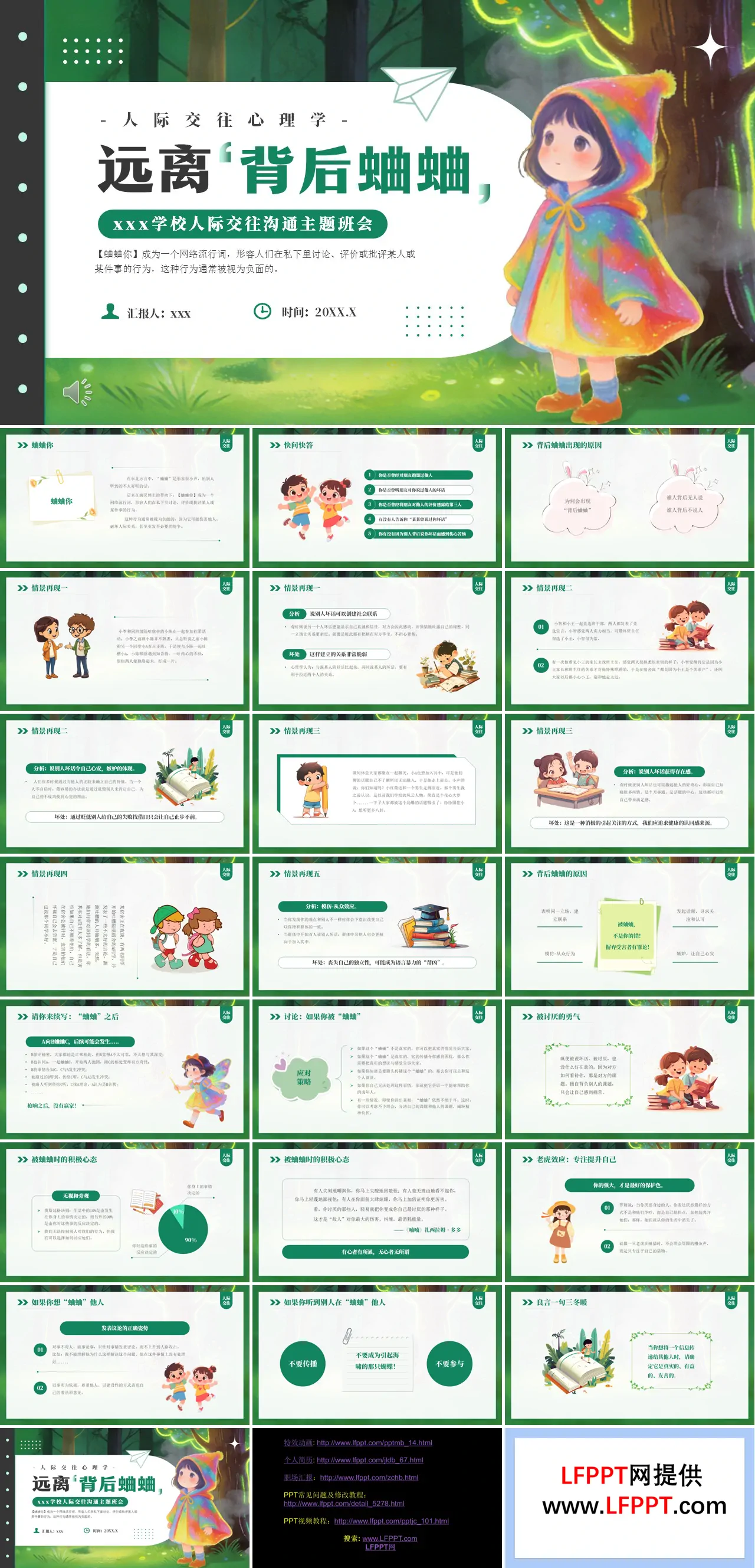 遠(yuǎn)離背后蛐蛐人際交往溝通主題班會(huì)PPT含講稿