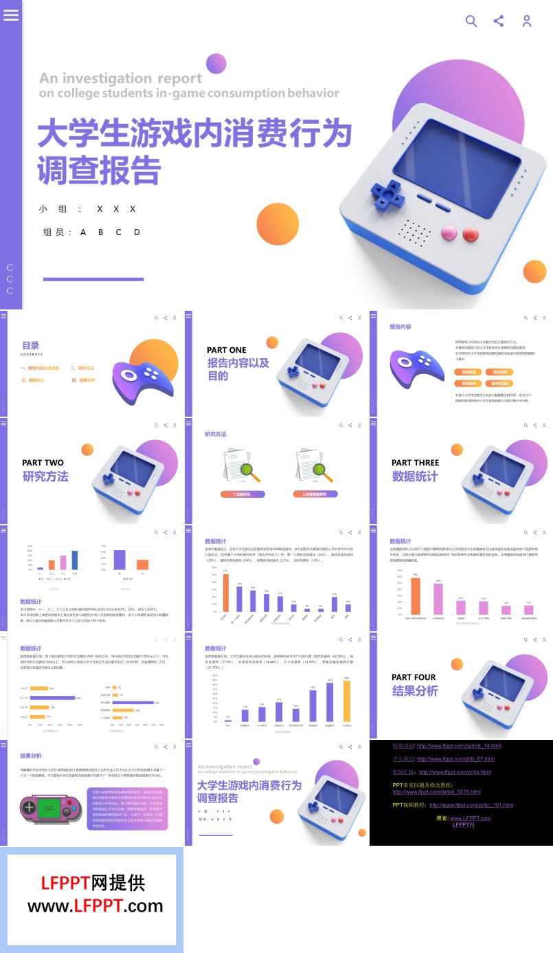 大學(xué)生游戲消費(fèi)行為調(diào)查報告PPT