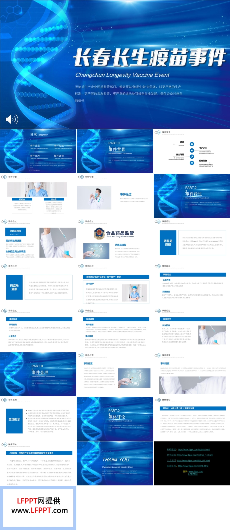 长春长生疫苗事件PPT模板