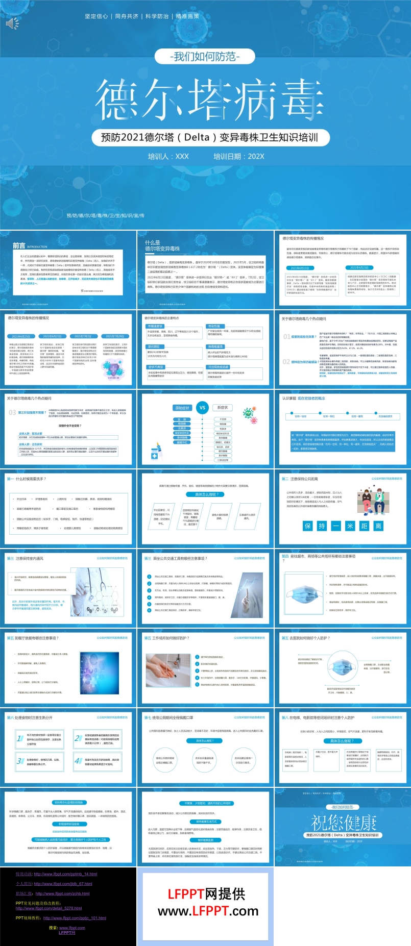 预防德尔塔变异毒株知识培训PPT
