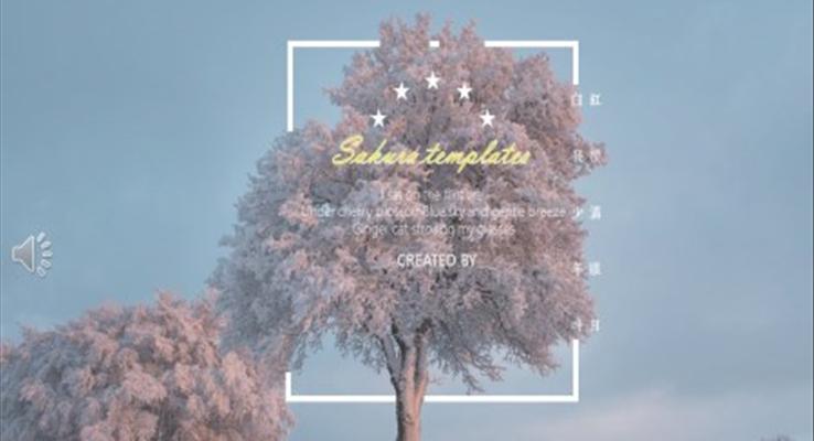 小清新画册PPT模板