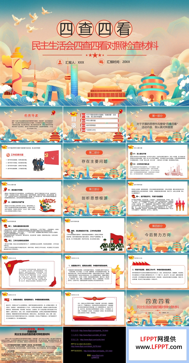民主生活會(huì)四查四看ppt