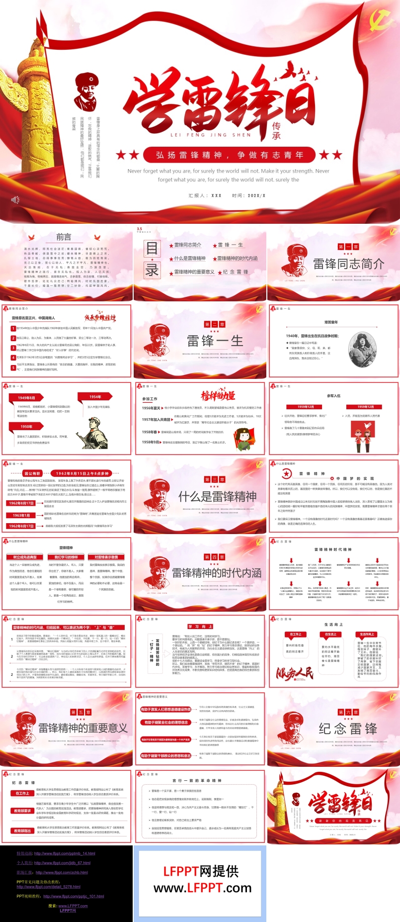 弘揚雷鋒精神爭做有志青年P(guān)PT