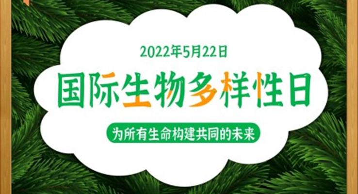 国际生物多样性日主题班会PPT含讲稿