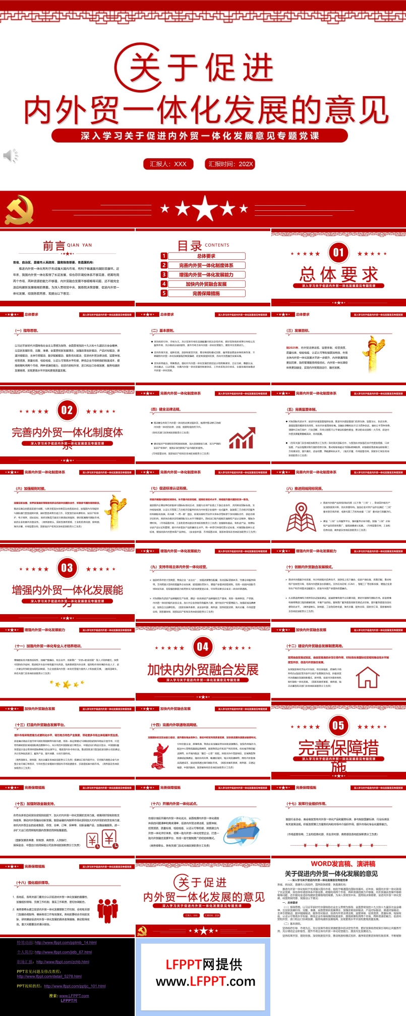 關(guān)于促進(jìn)內(nèi)外貿(mào)一體化發(fā)展的意見(jiàn)PPT